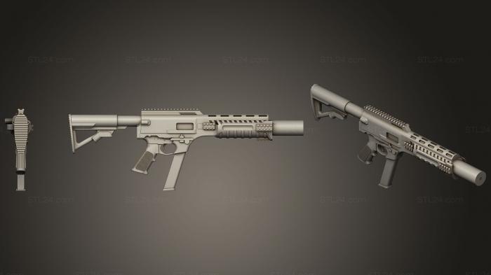 Weapon (Mini Arm, WPN_0146) 3D models for cnc
